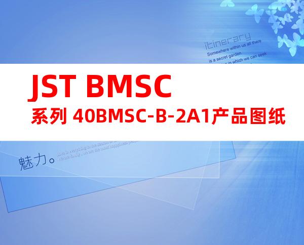 JST BMSC系列 40BMSC-B-2A1产品图纸